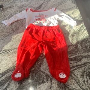 My First Christmas Baby Outfit
